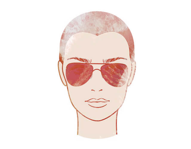 Sonnenbrille-herzförmiges-Gesicht