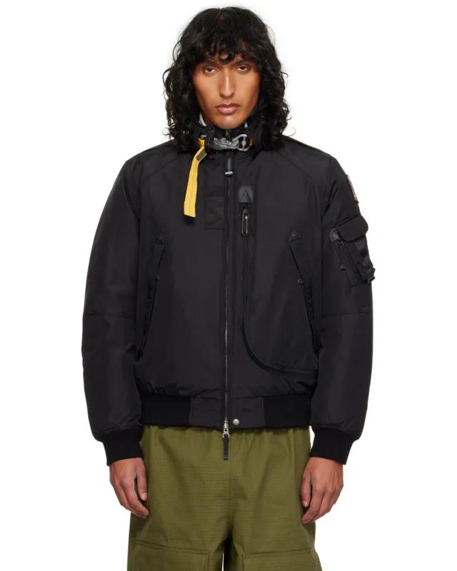 Black down bomber jacket hotsell