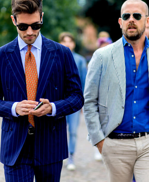 Vielfältige Anzug-Outfits für Männer