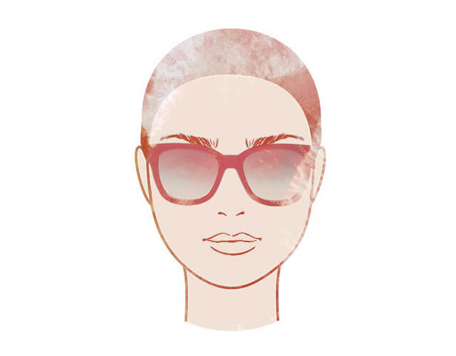 Sonnenbrille-rundes-Gesicht