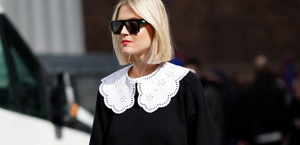 Grosse Blusenkragen im Streetstyle
