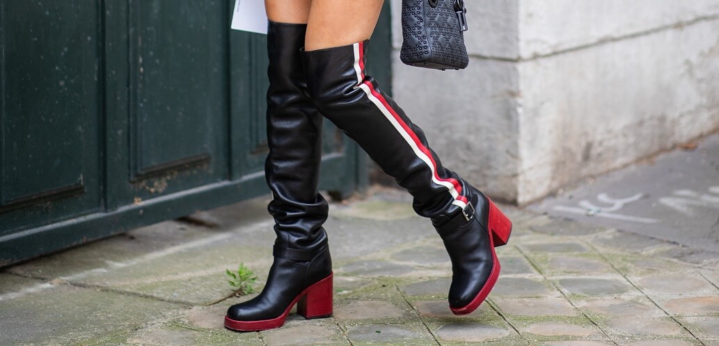 Overknee-Stiefel im Streetstyle